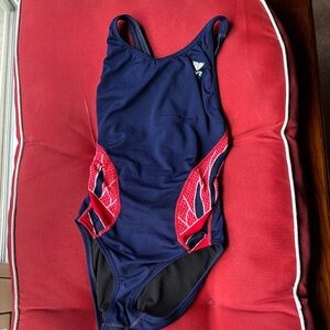 TYR Kids One Piece Swimsuit - Blue and Red